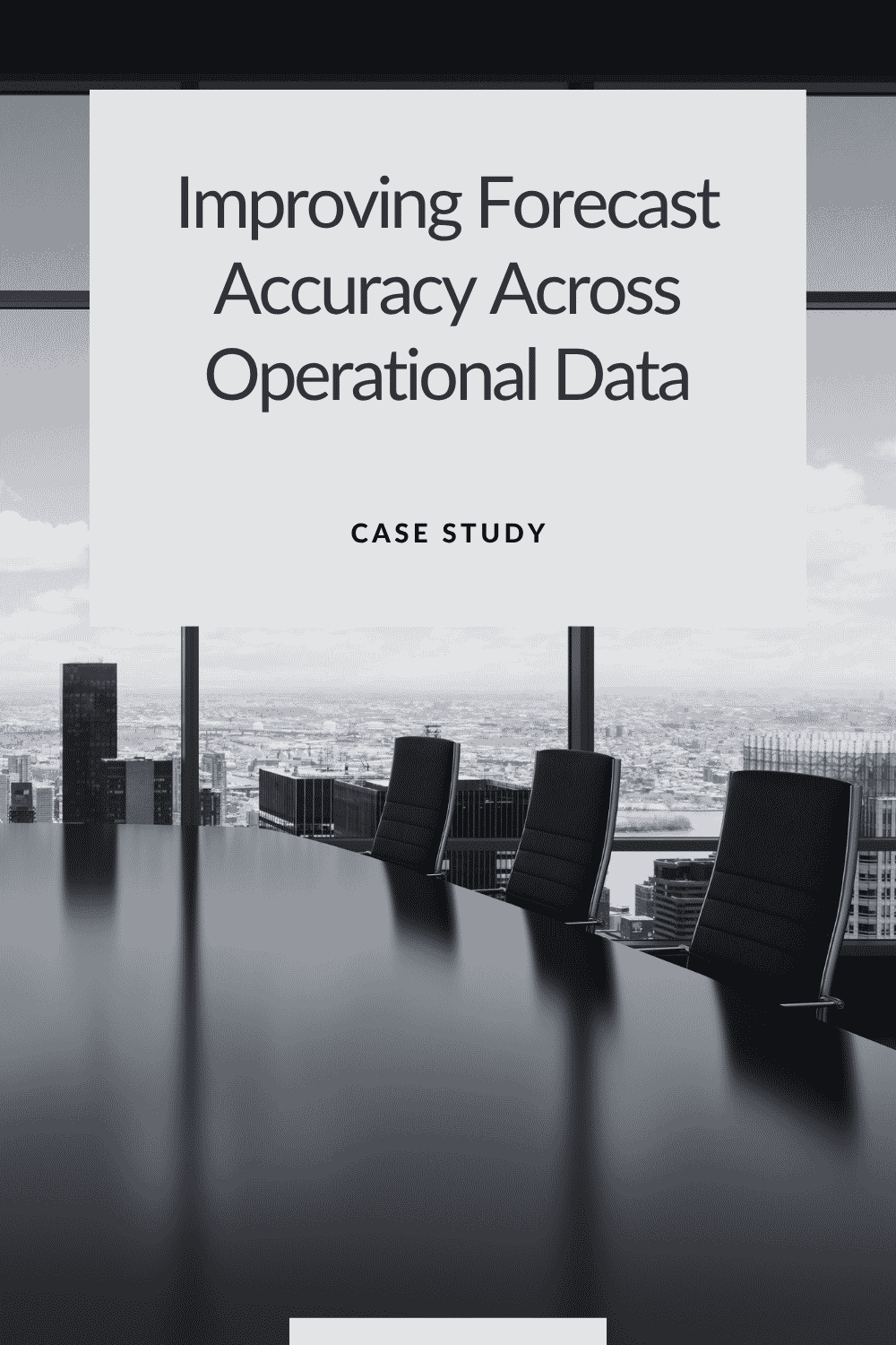 Improving Forecast Accuracy Across Operational Data