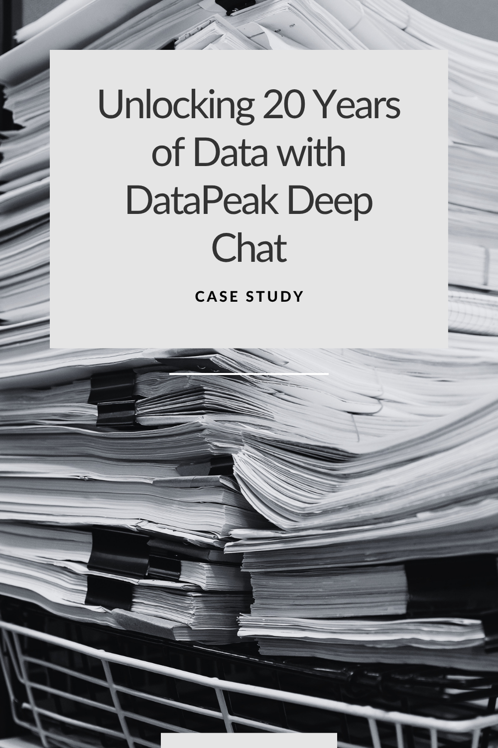 Unlocking 20 Years of Data with DataPeak Deep Chat