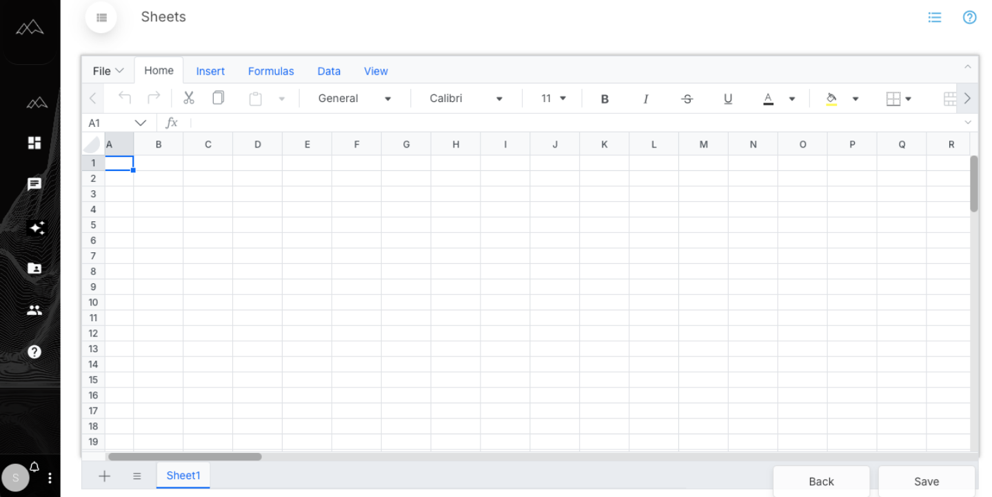 Creating a Data Sheet Template (AdminSub Admin Only)