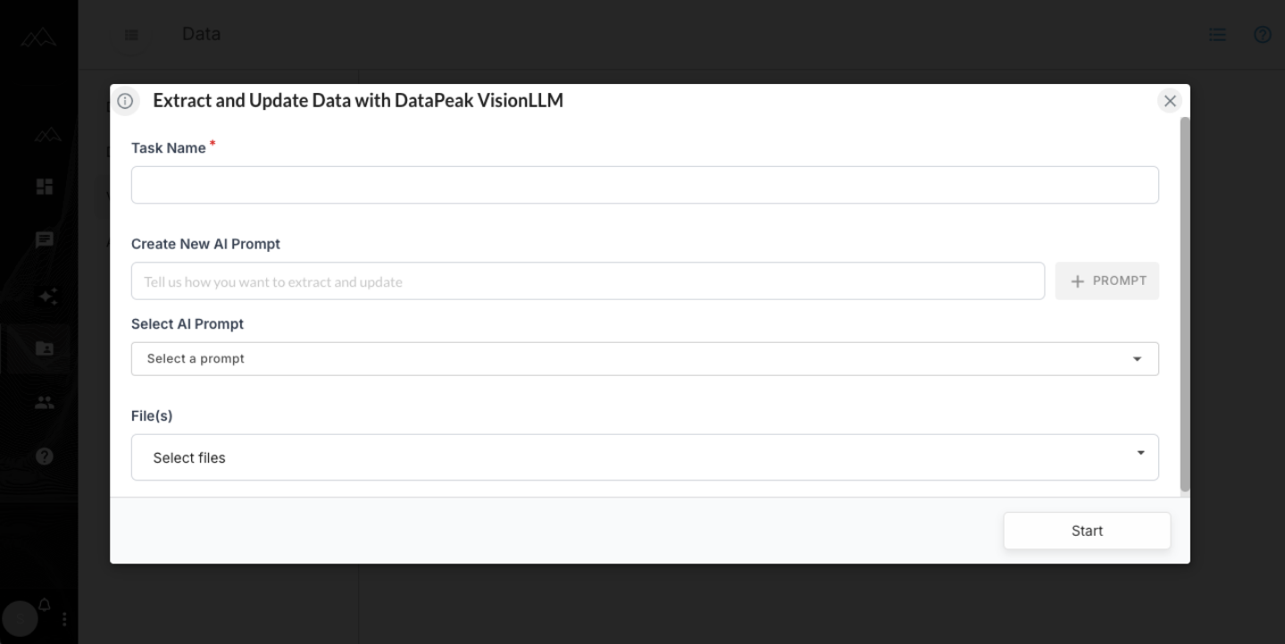 Upload Files for Extraction