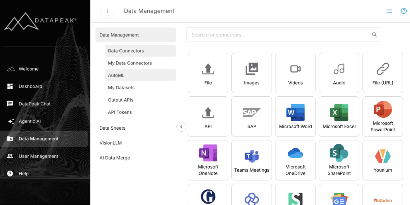 How To Use DataPeak Data Management