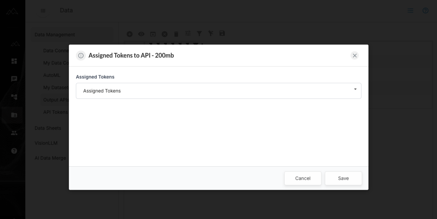 Assign Token To API