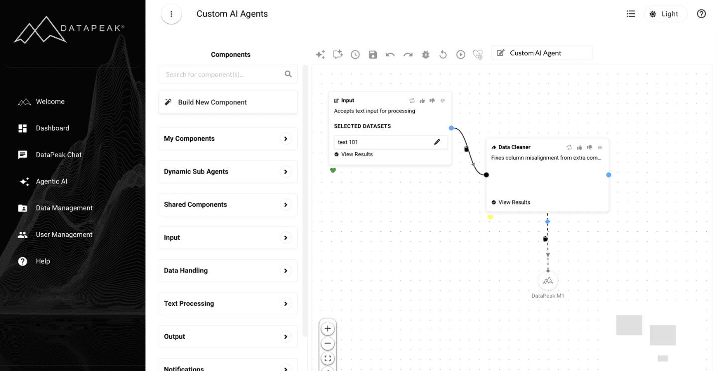 Creating a Custom Agent, Linking Components