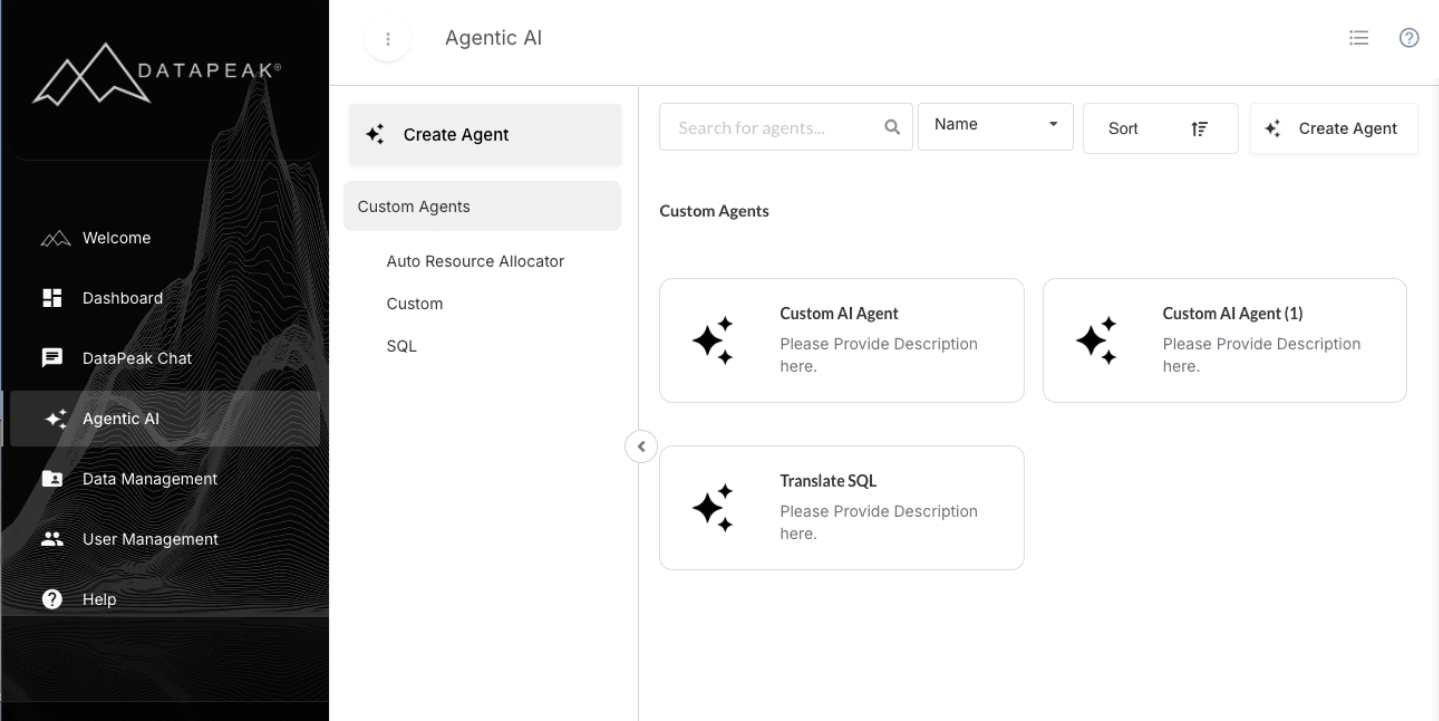 How to Open Custom AI Agents Builder