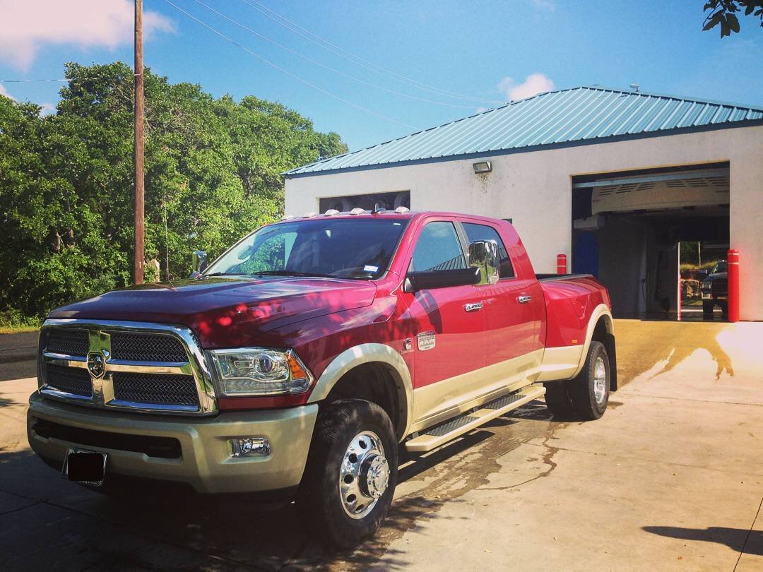 Even Duallys Fit - Check Out Our New Automatic Wash!  #automaticwash  #carwash #july4th #duallytruck #cleantruck #shiny #clean #bulverdecarwash