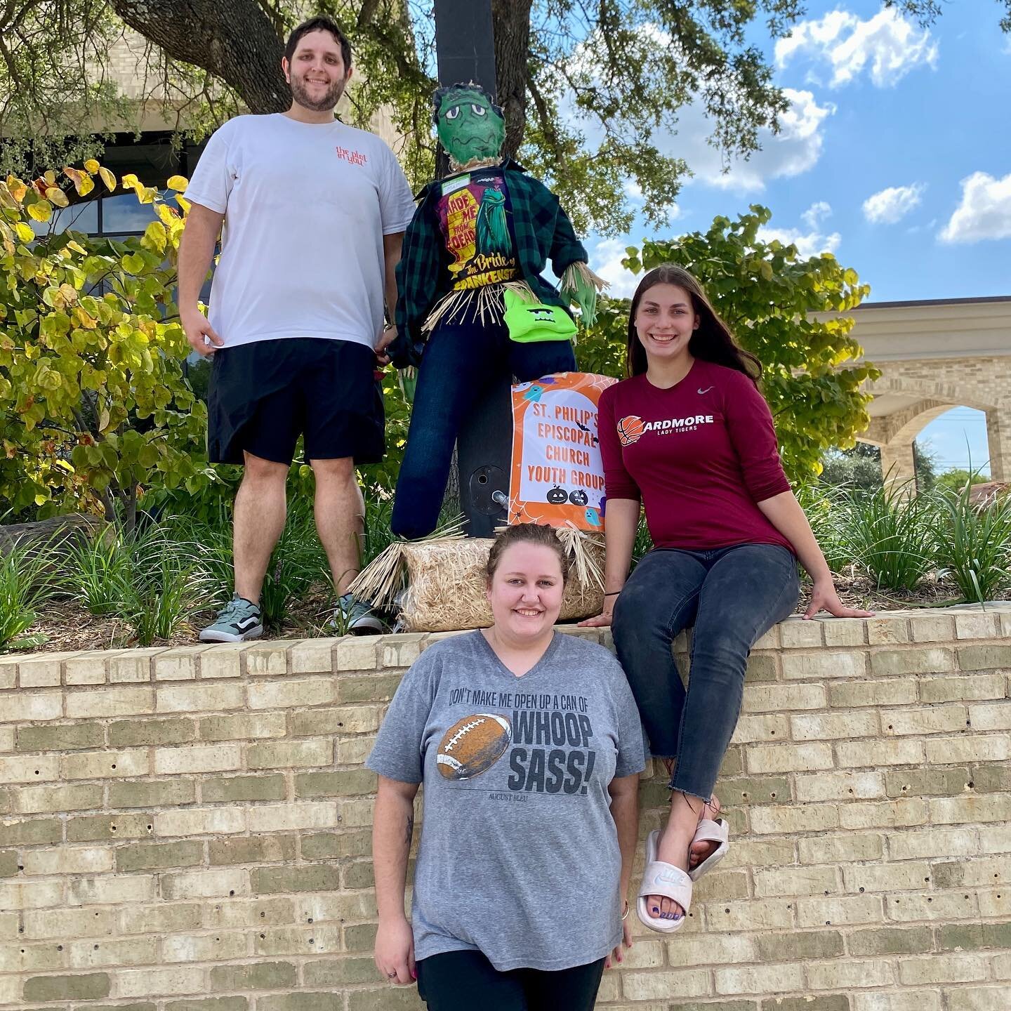 Today we put up our Frankenstein inspired creation, Matt, for the #CreateArdmore Scarecrow Competition on Main Street. The youth and volunteers made the scarecrow from scratch, picked out the outfit, and painted his face all in the last week. When yo