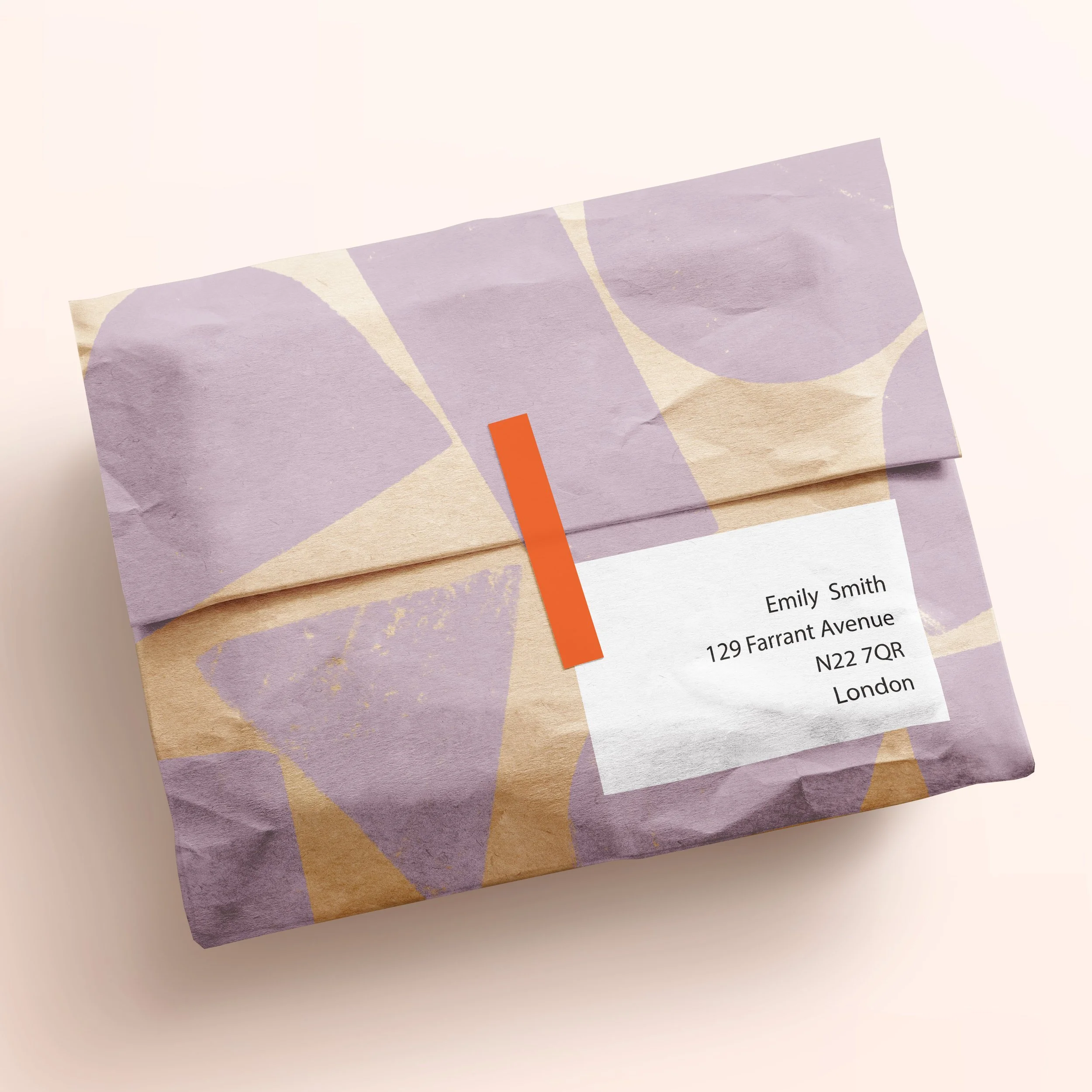 Kraft Paper Postal Bag & Sticker.jpg
