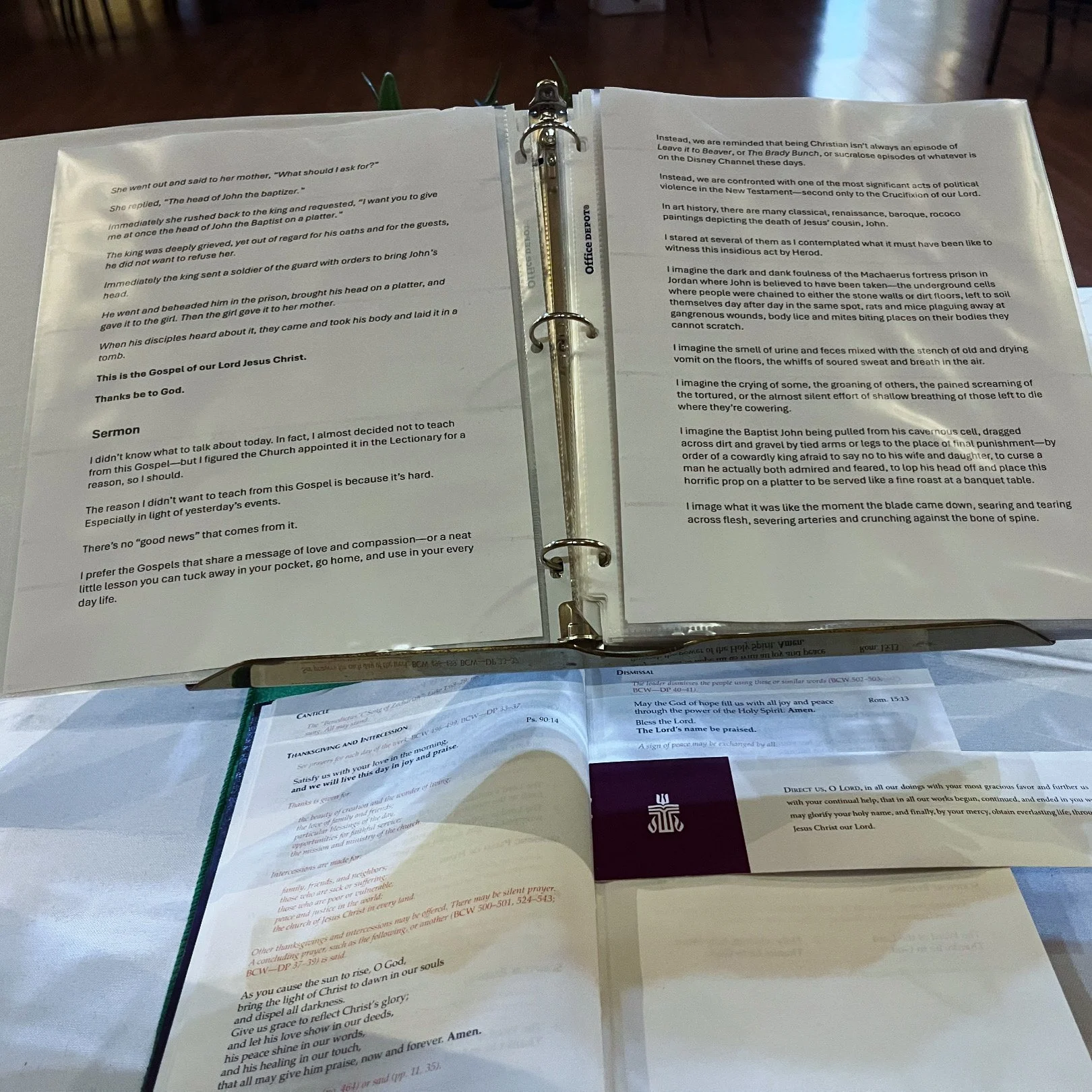 Technically, there is no required ‘Order of Worship’ in the Presbyterian tradition