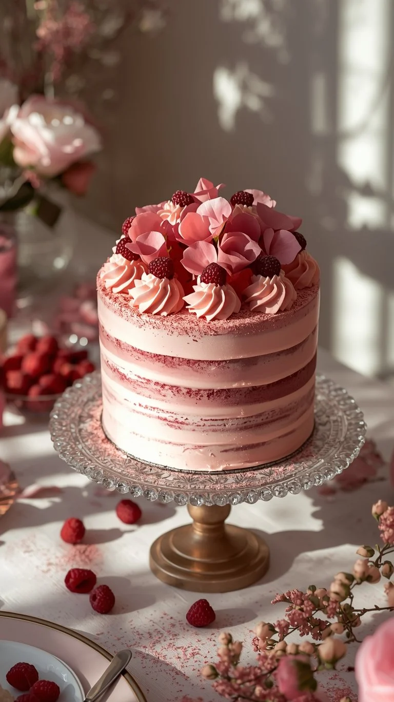 elegant “Berry Sweet” baby shower dessert
