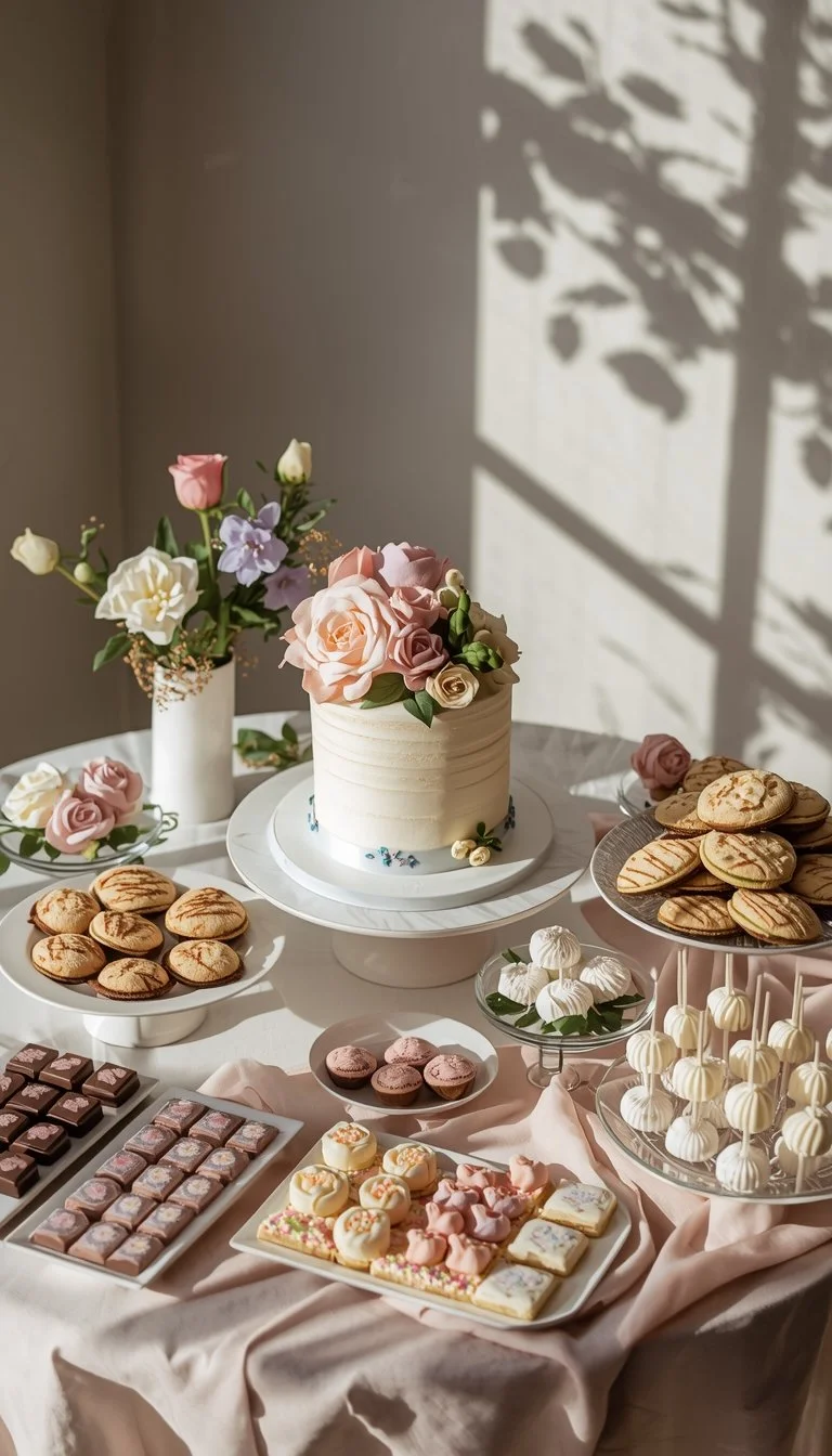A “Ready to Bloom” baby shower dessert