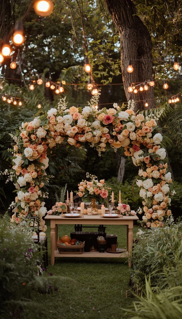 Garden brunch baby shower with stunning decorations