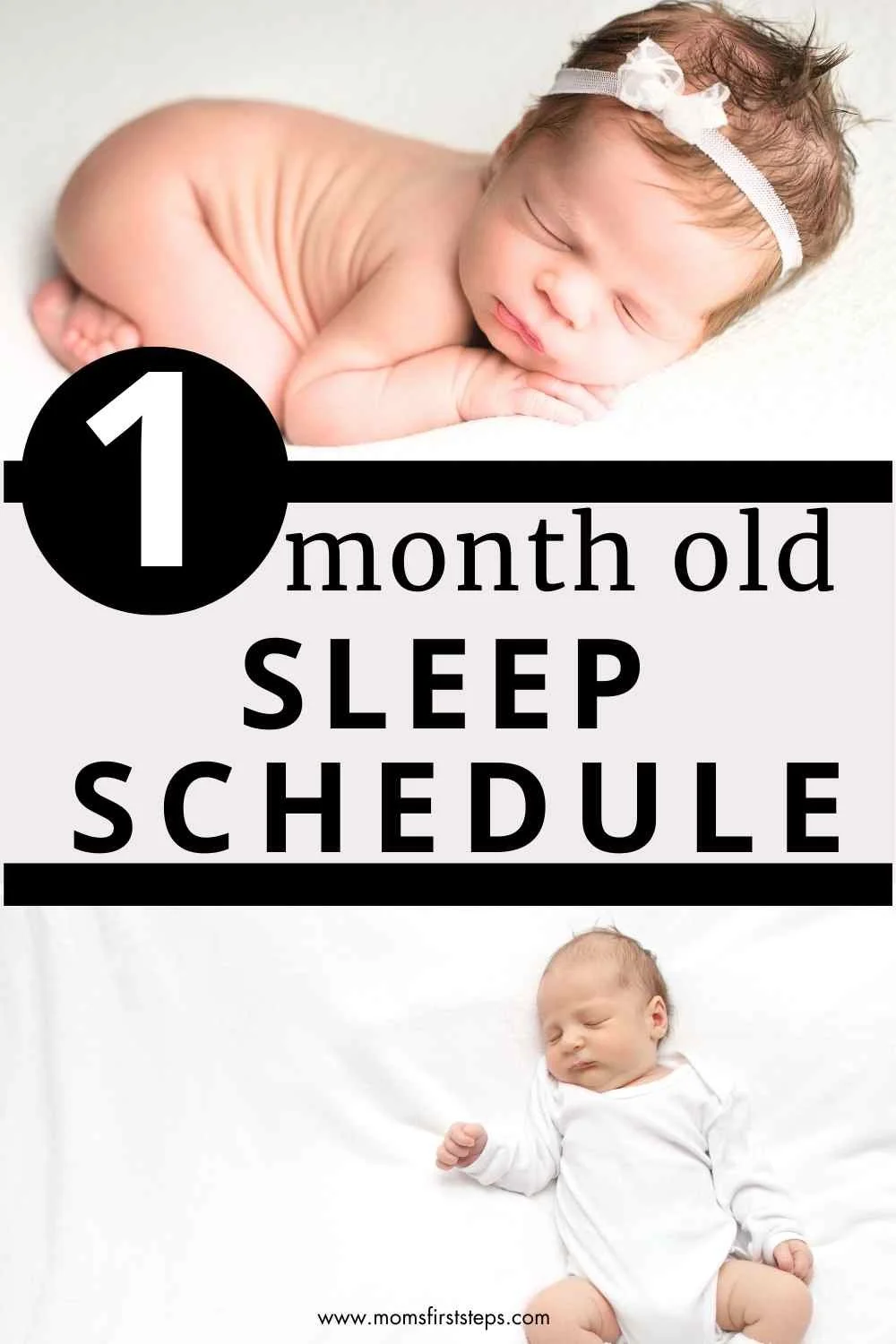 1 Month Old Sleep Schedule — Mom's First Steps