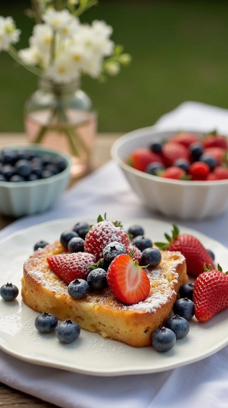 Summer brunch baby shower dessert table