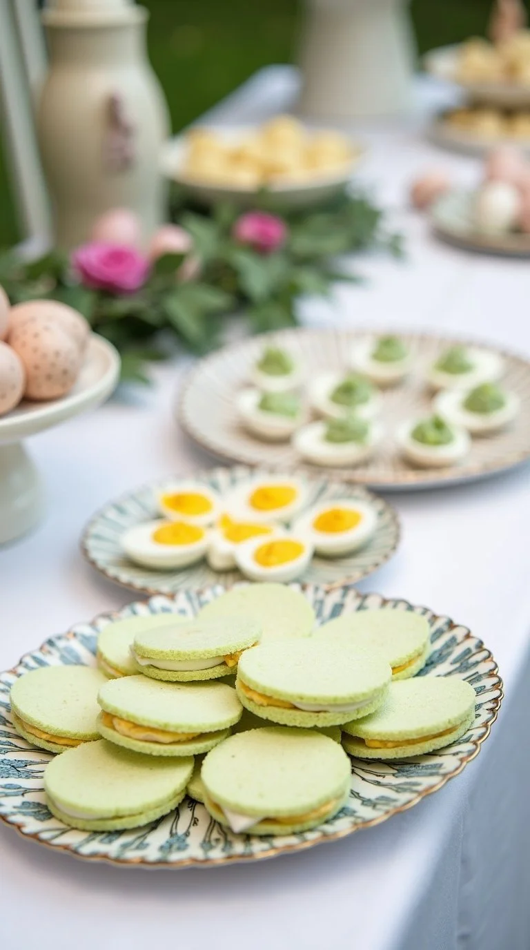 Easter baby shower food table