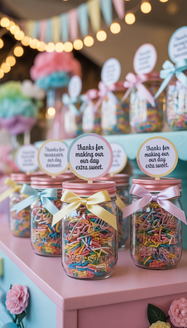 Ice Cream Social baby shower favor