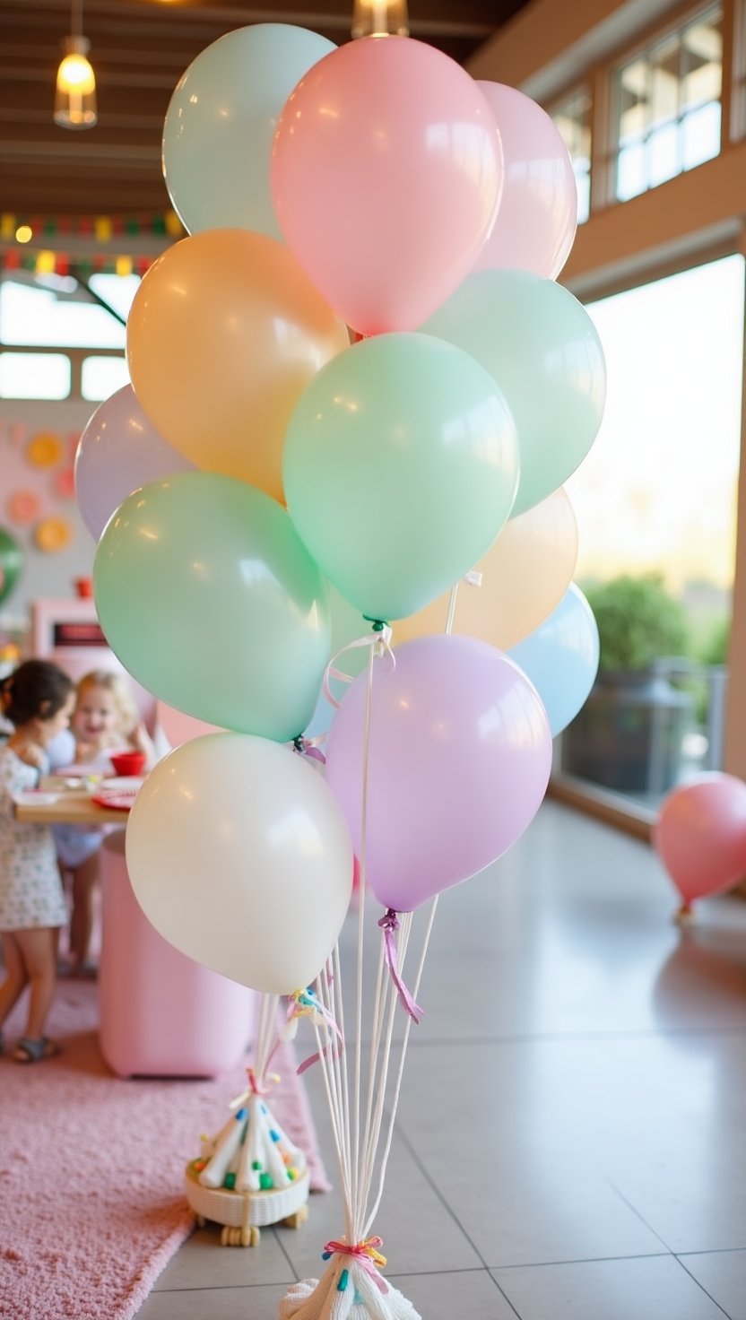 Temporary photo of a pastel balloon arrangement