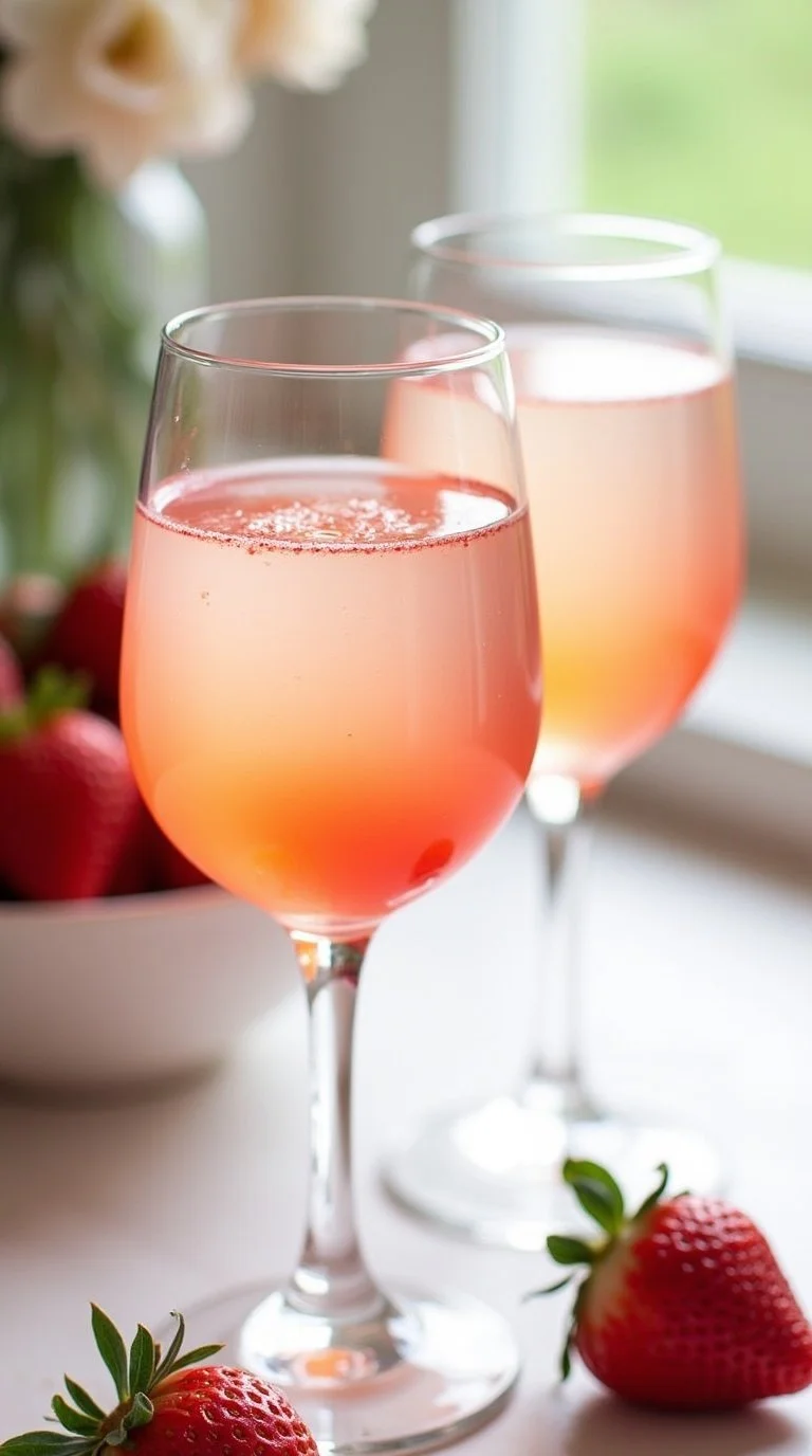 mothers day brunch inspiration strawberry bellinis