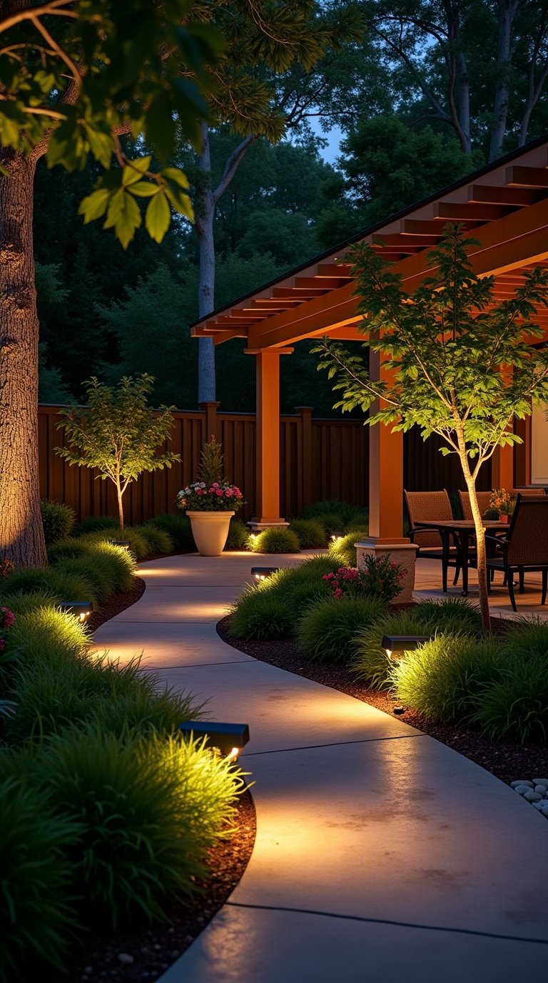 backyard spring refresh spotlighting
