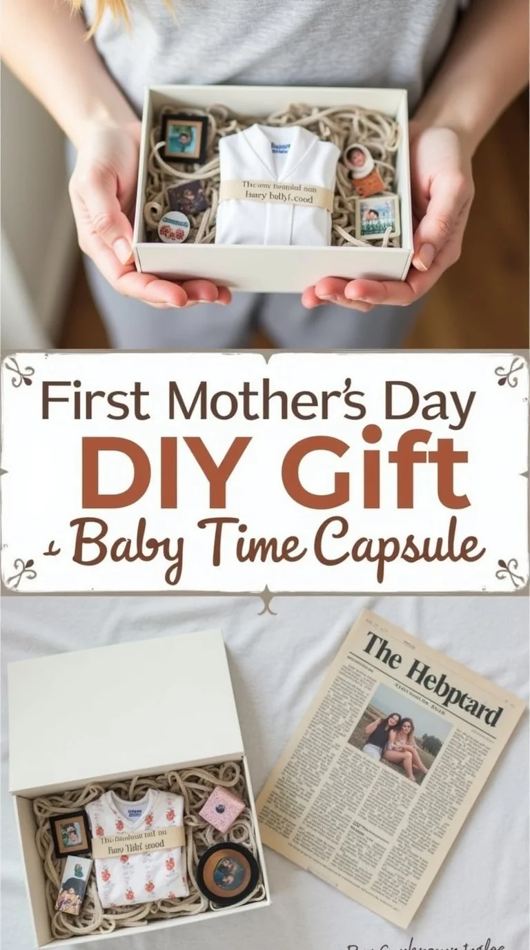 first mother's day ideas for new moms baby time capsule