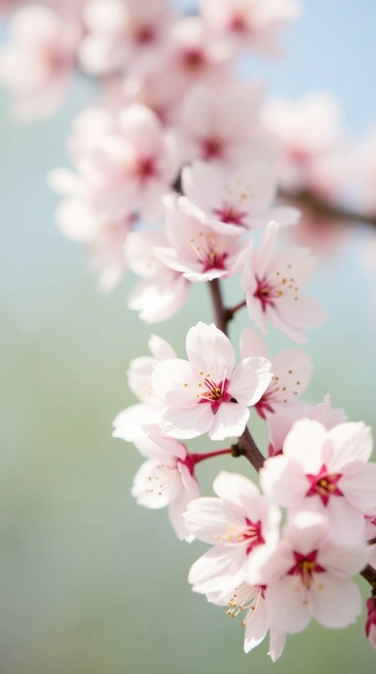 romantic spring mood board cherry blossom escape