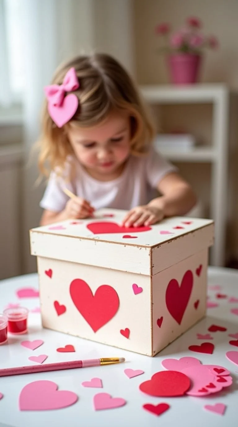 Valentine’s Day keepsake craft for toddlers