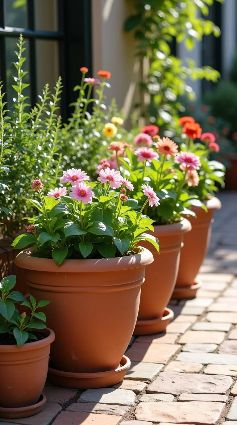 container and patio garden inspiration for spring self watering containers