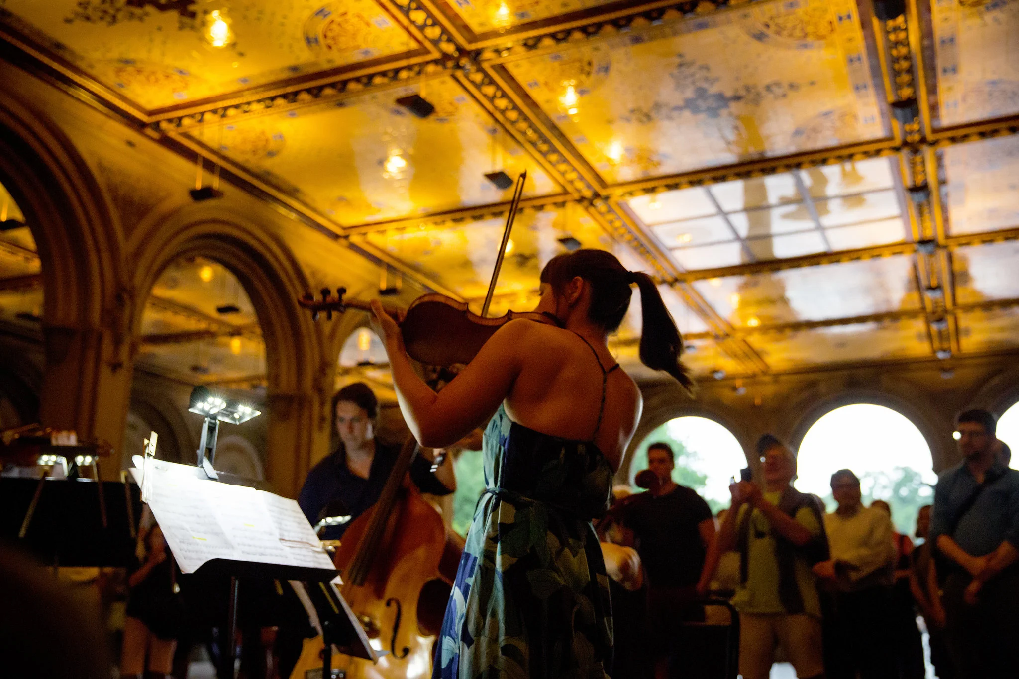 The Knights Open The Naumburg Orchestra Concerts, Soggy Yet "Spirited." 