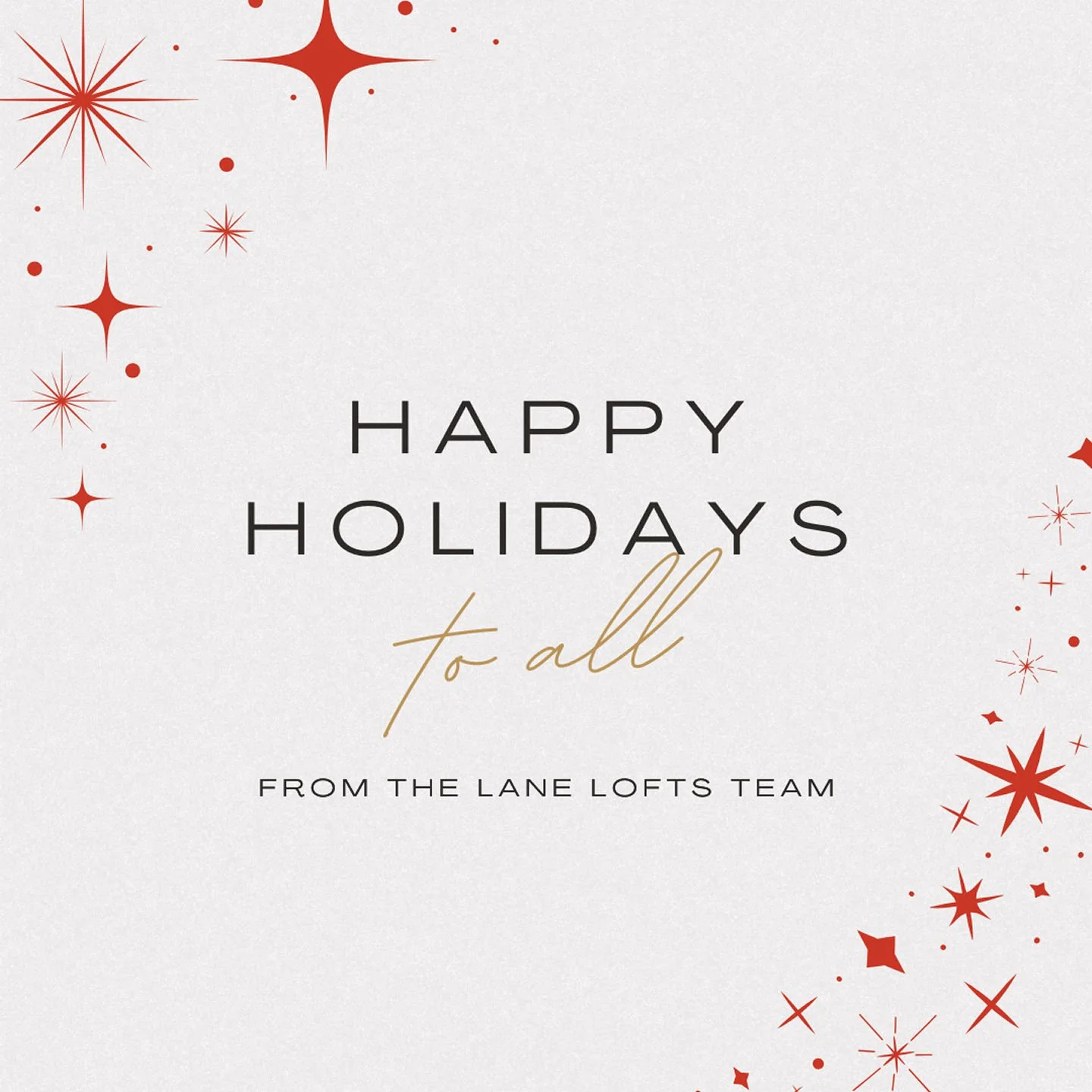 Happy holidays from your Lane Lofts team. We hope your day is filled with love and joy. ❤️🎄

#lanelofts #laneloftsua #happyholidays #officeclosed