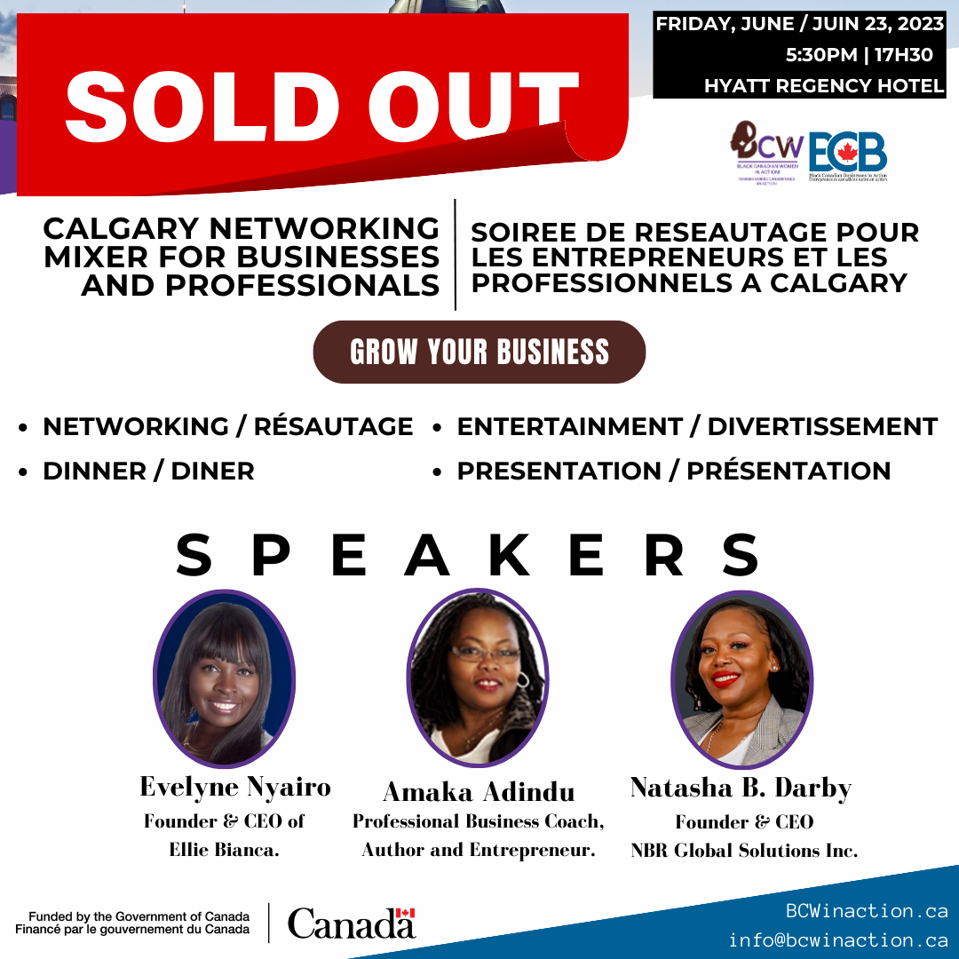 SOLD OUT Calgary Network Mixer Grow Your Business. — Black Canadian