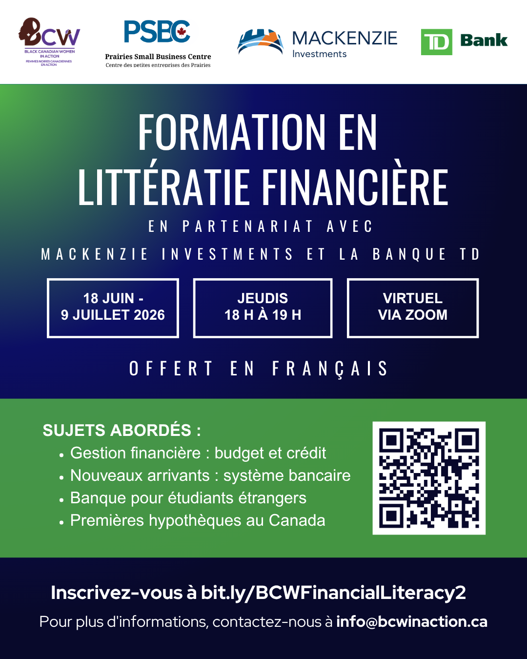 Formation en littératie financière