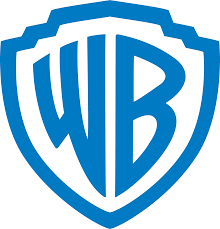 The Warner Bros. logo, a blue shield with the letters 'WB' inside.