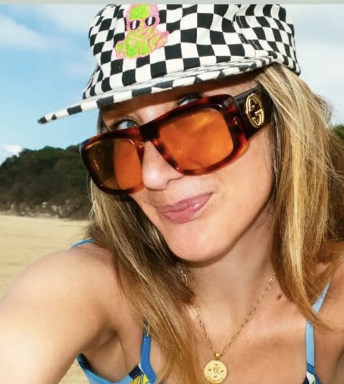 Winner (B/W Checkerboard adjustable unstructered flatbill )