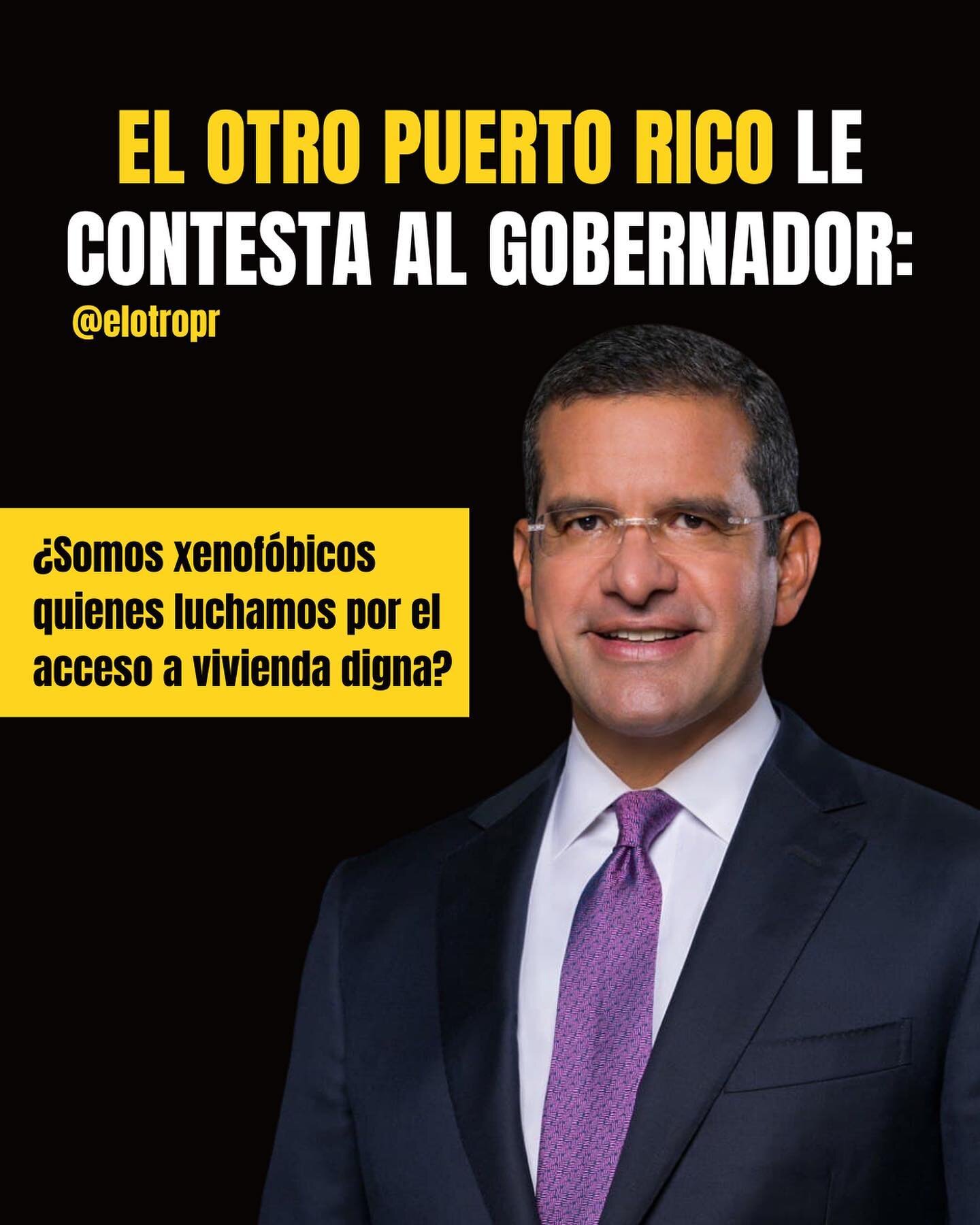 Si a Pedro Pierluisi le preocupase la xenofobia de verdad, estar&iacute;a pronunci&aacute;ndose a favor de nuestrxs hermanxs dominicanxs y haitianos cada vez que llegan a nuestras costas, pero no, esos inmigrantes no le importan. 

Lo que de verdad l