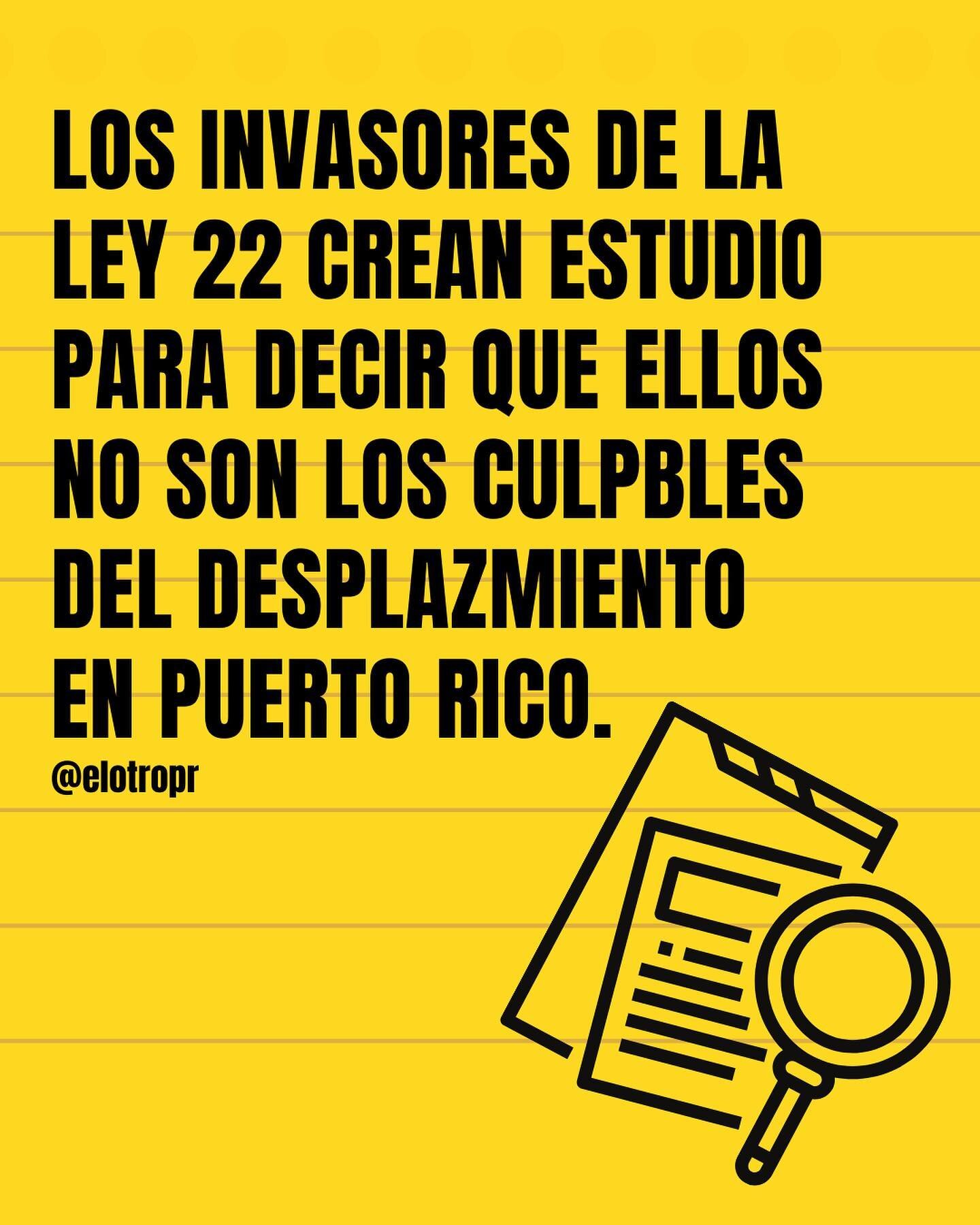 A nosotrxs no nos enga&ntilde;an con estudios hechos para curarse en salud.

#puertprico #airbnb #desplazamiento #ley22puertorico #act60puertorico #act602019puertoricotaxincentive