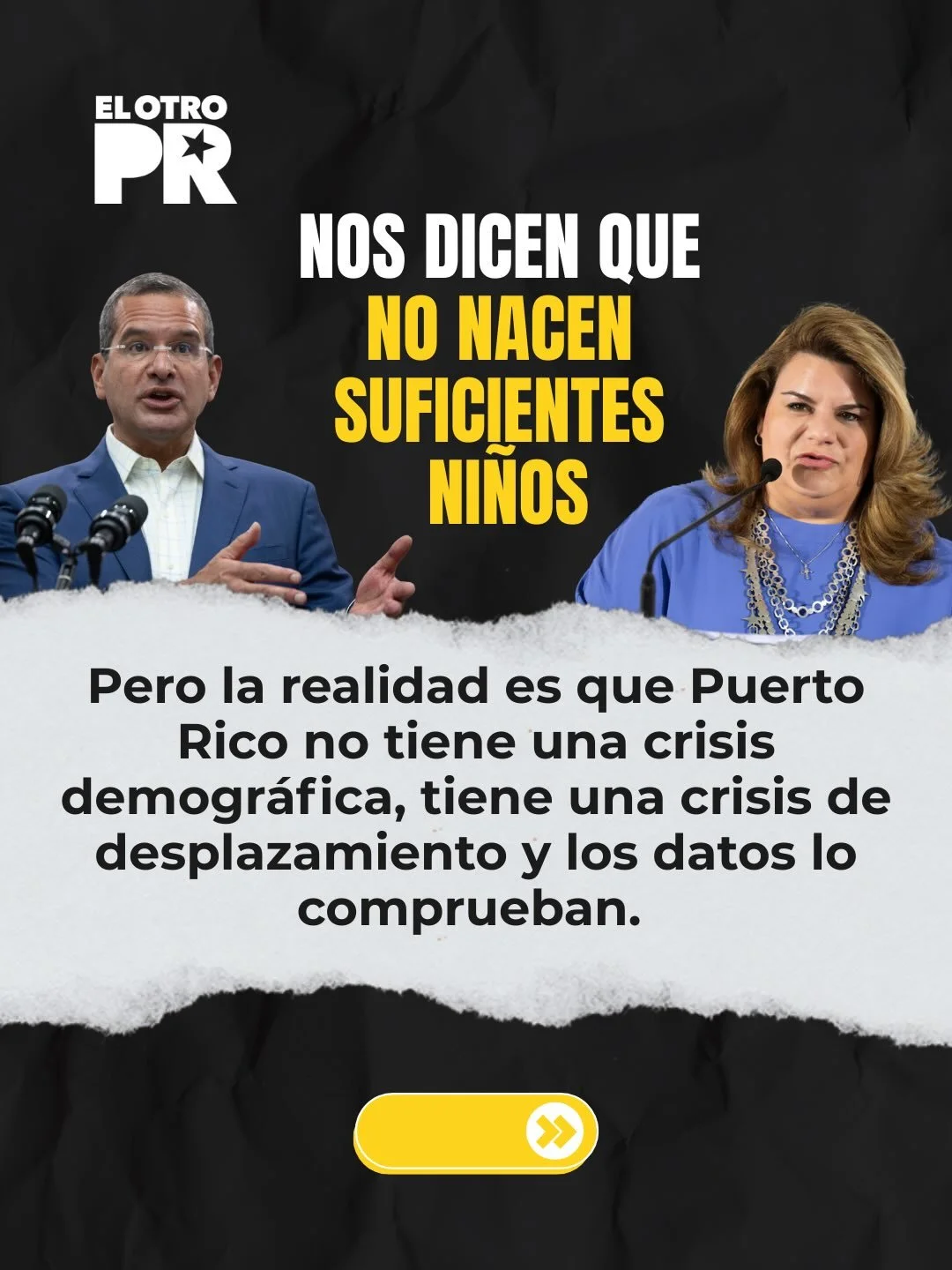 Durante a&ntilde;os nos han repetido que enfrentamos una &ldquo;crisis demogr&aacute;fica&rdquo;, como si el problema fuera que la gente no quiere tener hijos.

La realidad es otra: la gente se va y se lleva sus cr&iacute;as.

Cuando una isla pierde 