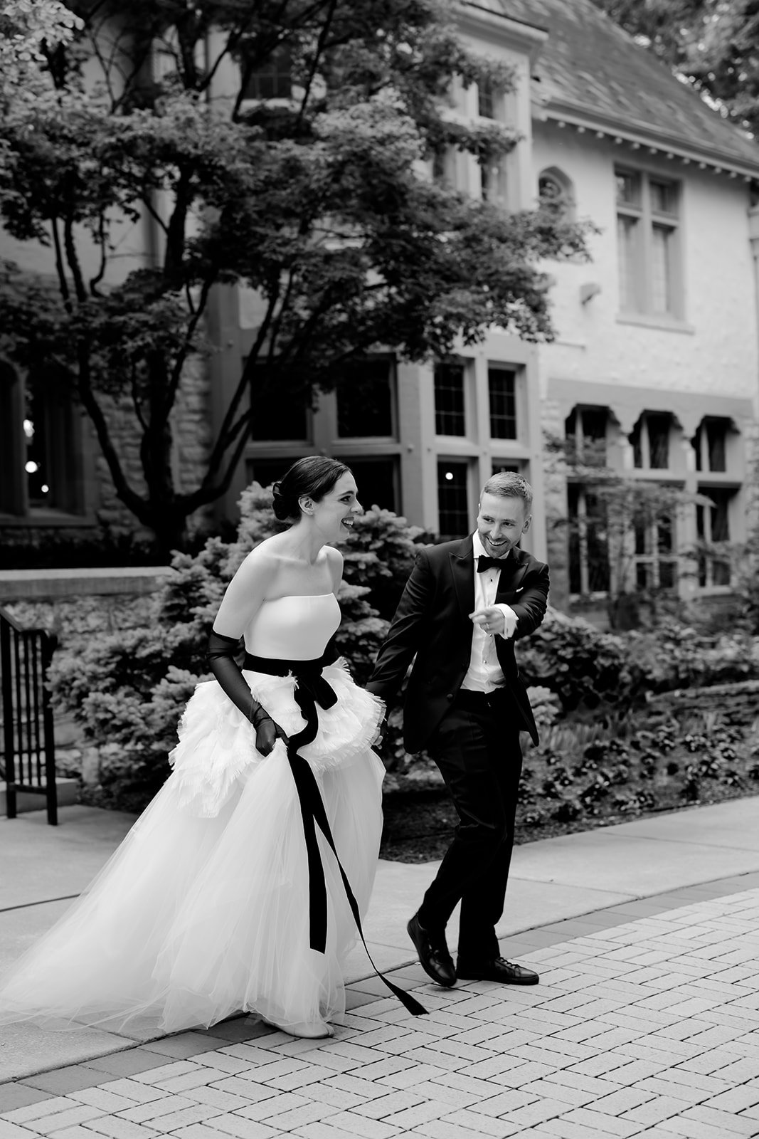 Bride and groom reception reveal
