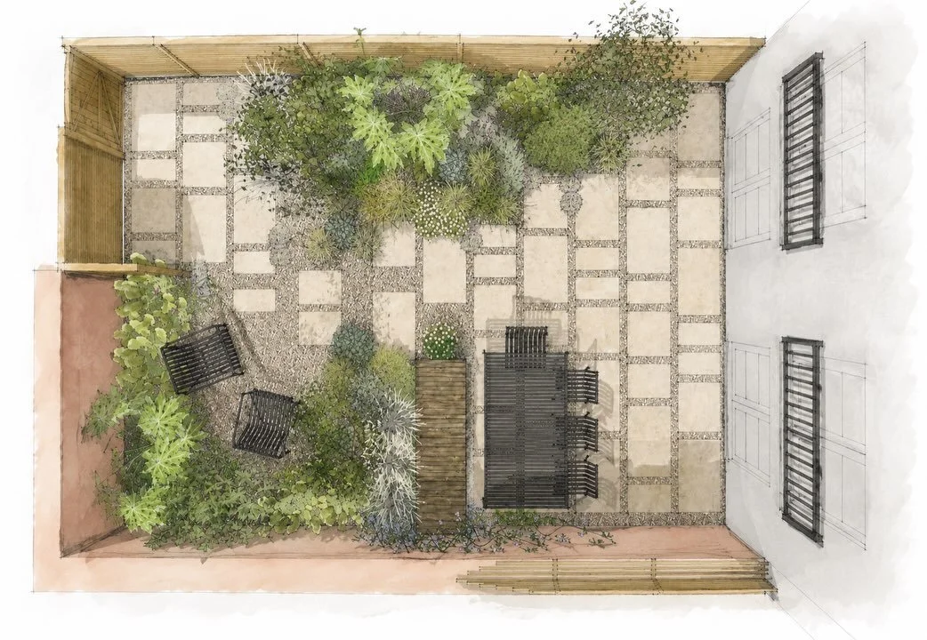 Great to receive news that this little gem of a garden is going to begin construction early September. 

Looking forward to seeing the combination of light honey coloured limestone, @allgreengb Harleyford blend gravel and @bauwerkcolour desert fig Li