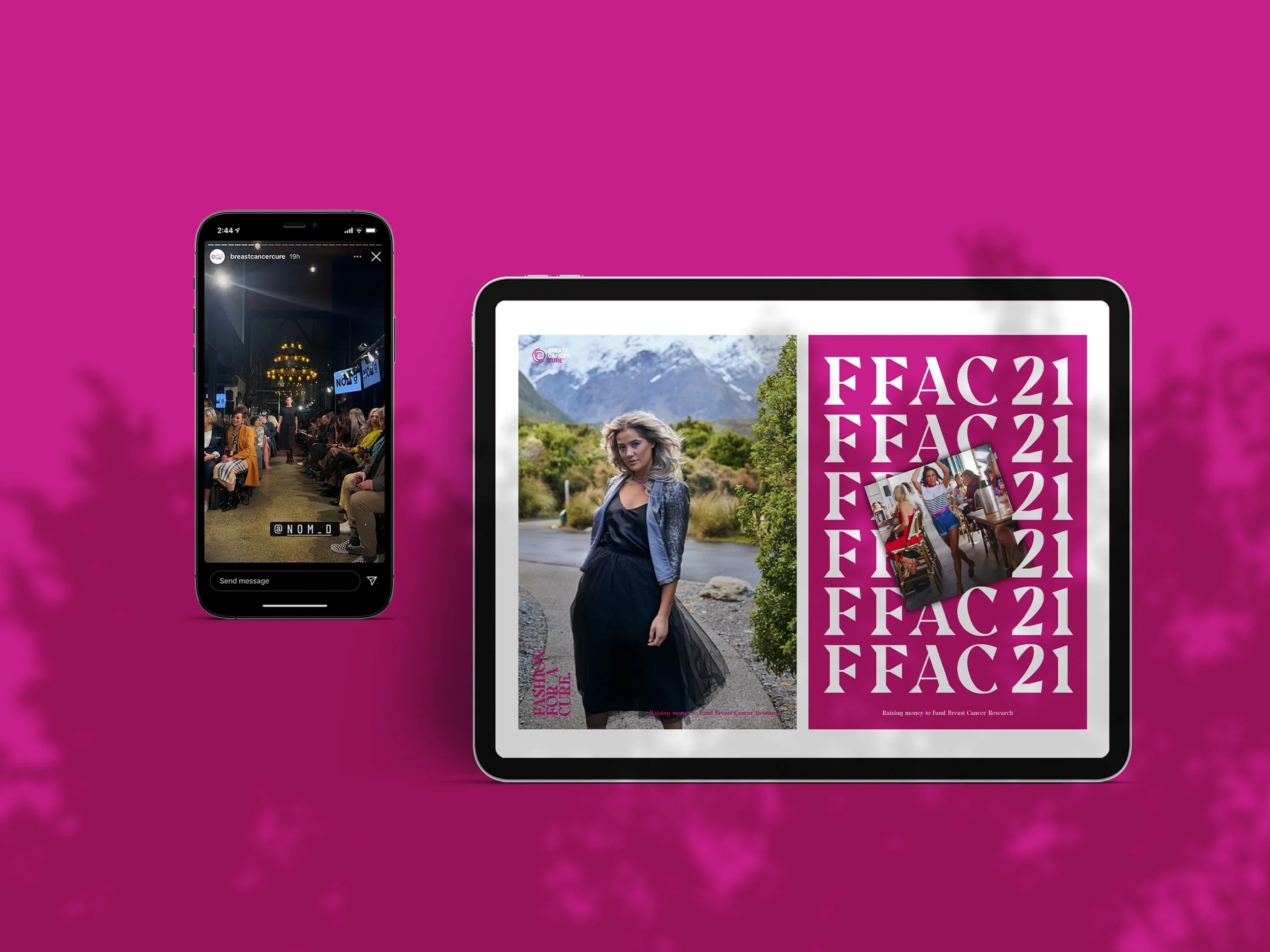 Social media campaign  |  Fashion for a Cure