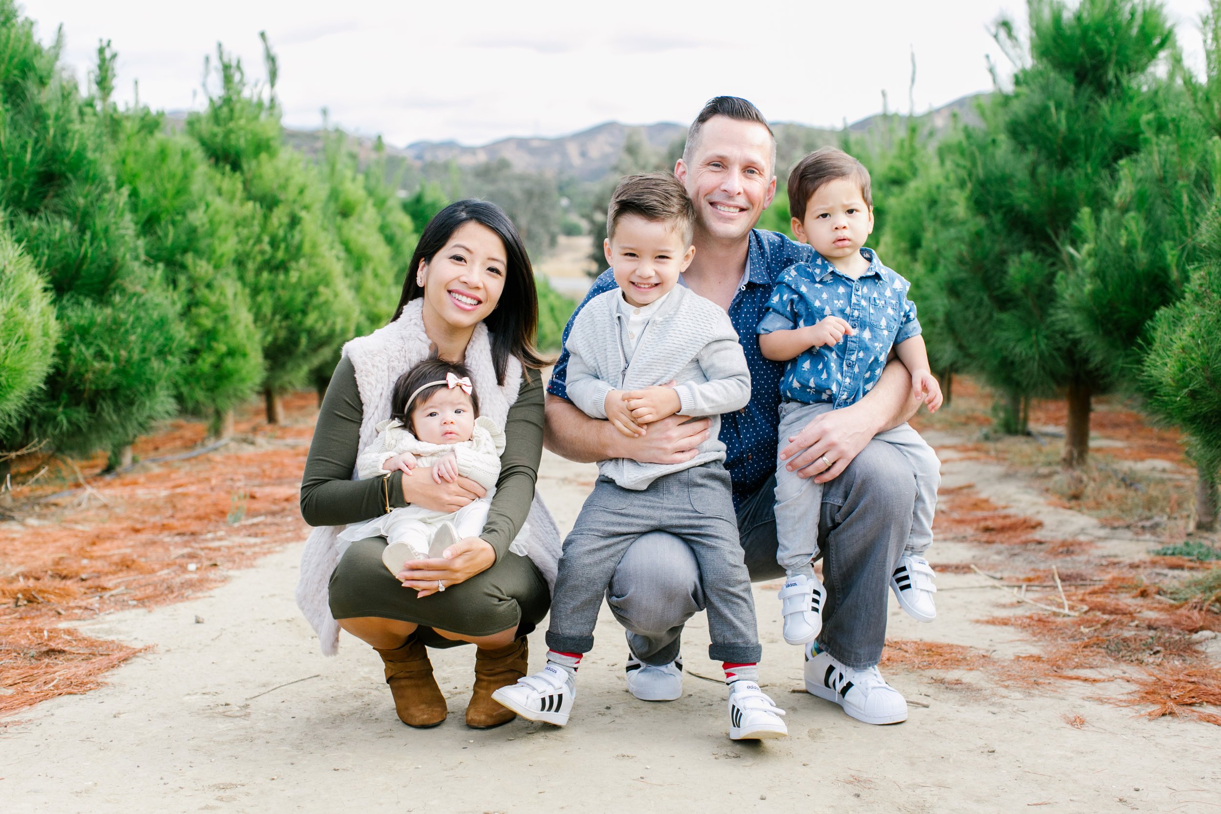 Copy of Orange County Holiday Mini Session at Christmas Tree Farm