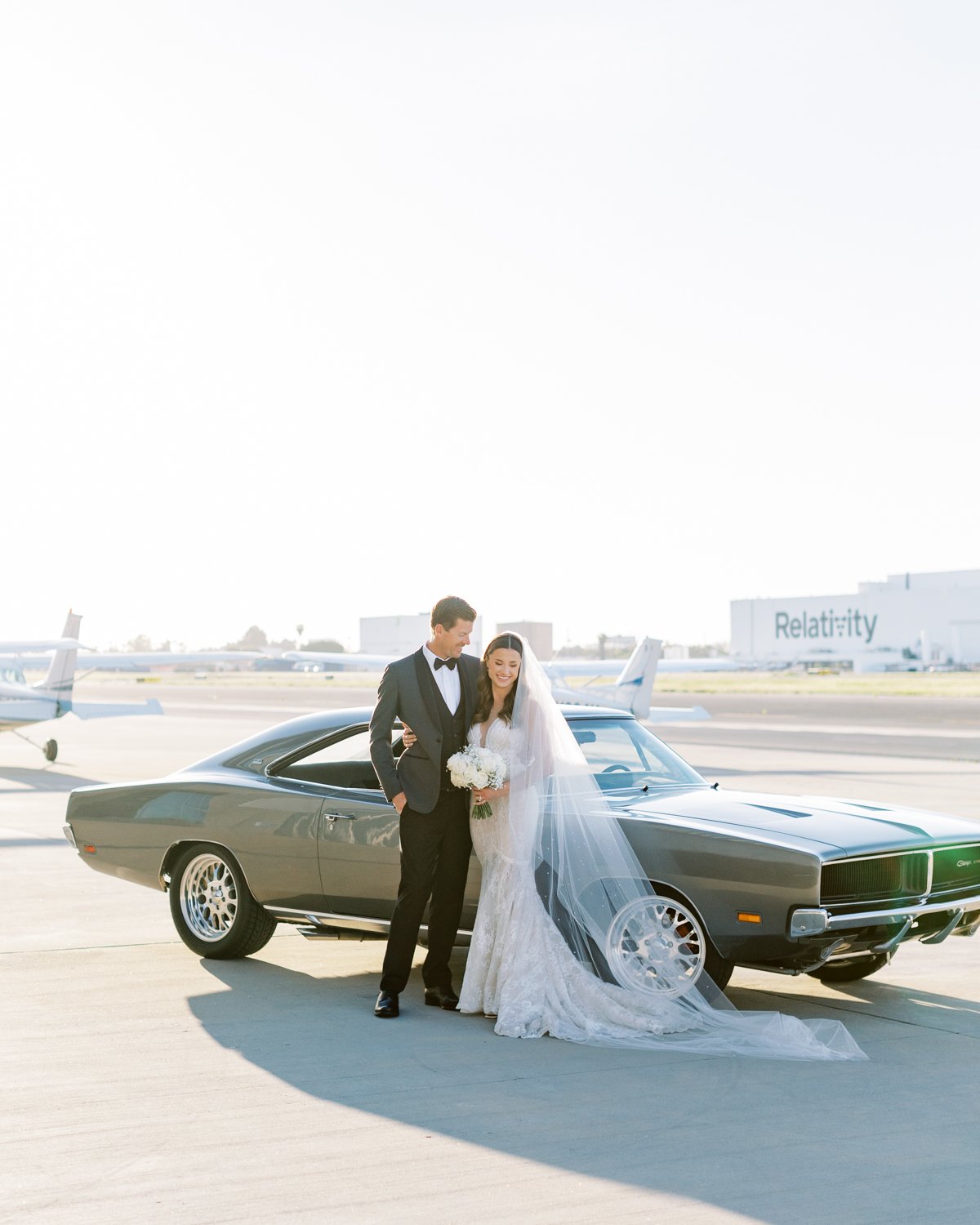 Wedding at The Modern- Long Beach- Dodge Charger