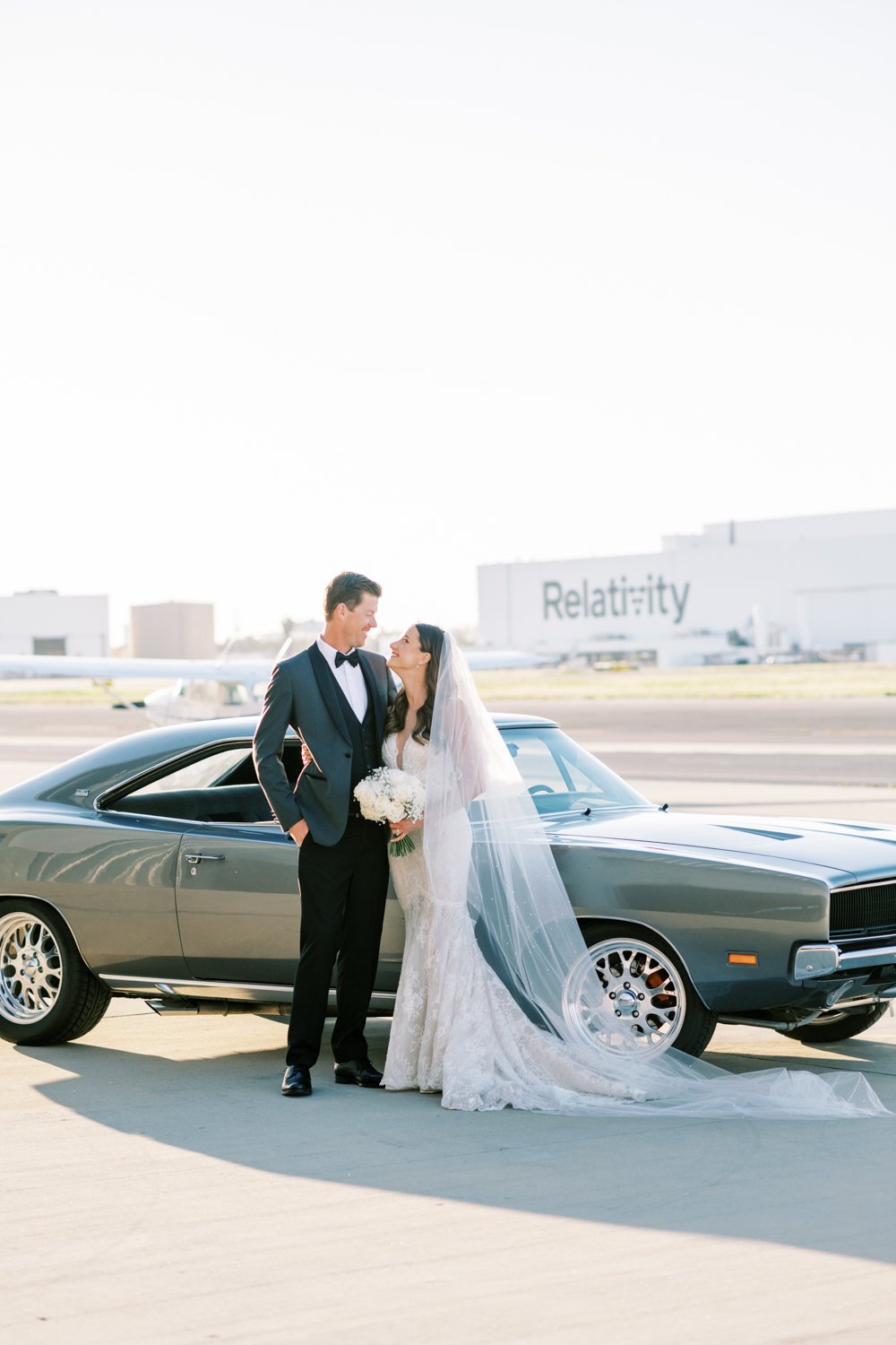 Wedding at The Modern- Long Beach- Vintage Car