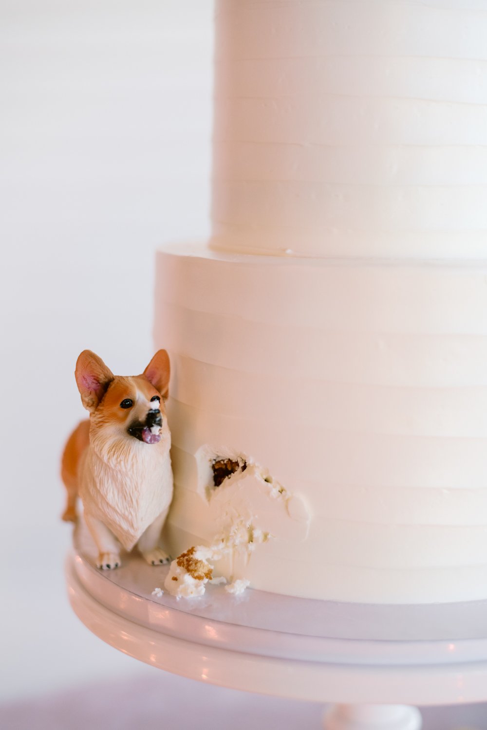  Wedding cake at the Modern in Long Beach. Captured by Orange County wedding photographer Lovisa Photo.  
