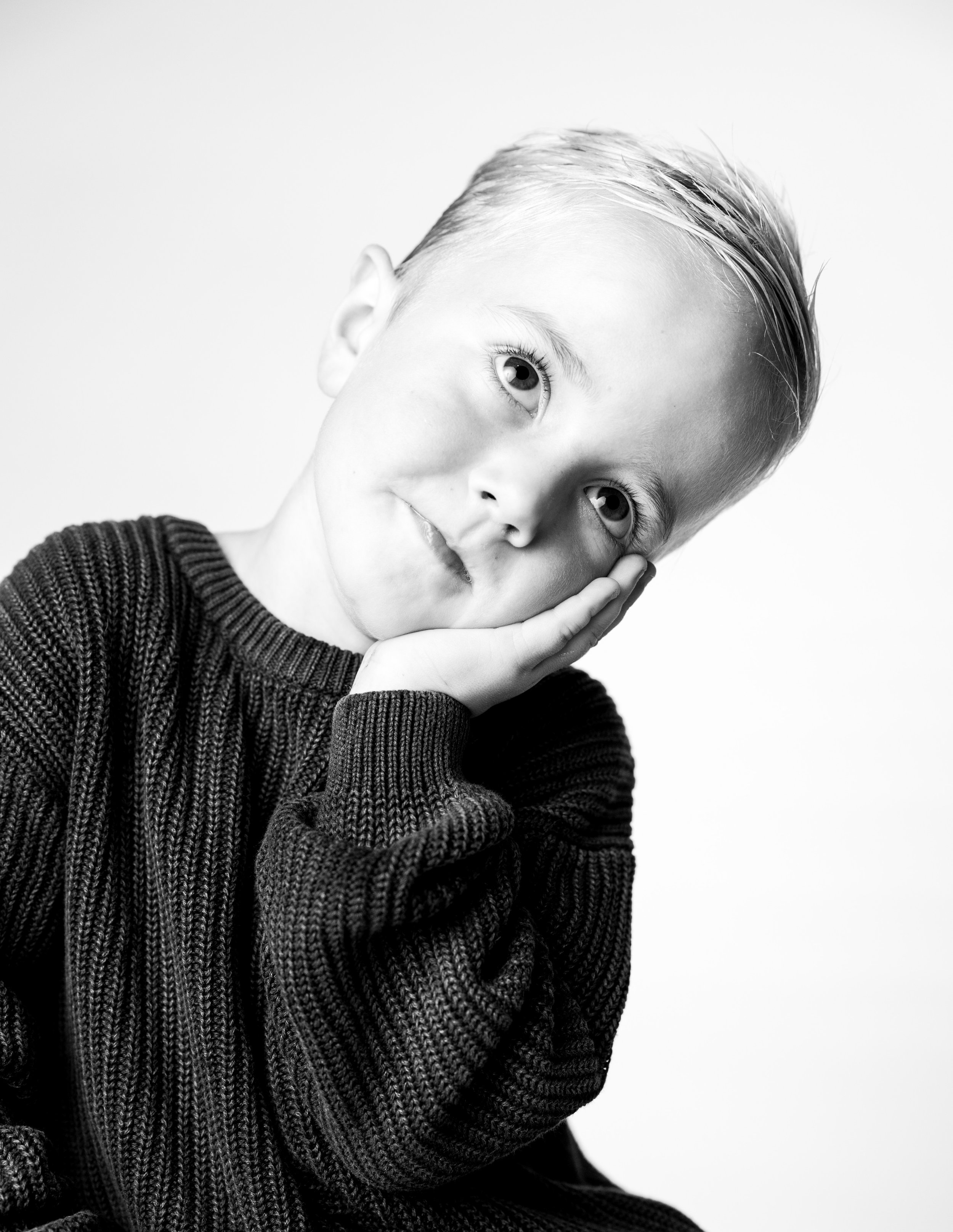 Black & White Kids Portrait Sessions in Orange County