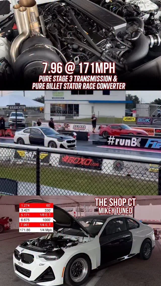 @theshopct Quickest and Fastest M240 mated with our Stage 3 Transmission, Race Converter and Upgraded Transfer Case.
🌐VISIT OUR WEBSITE🌐
www.PureDriveTrainSolutions.com
#puredrivetrainsolutions #PDS #madeintheusa🇺🇸 #transmission #bmwm #m #bmw #e