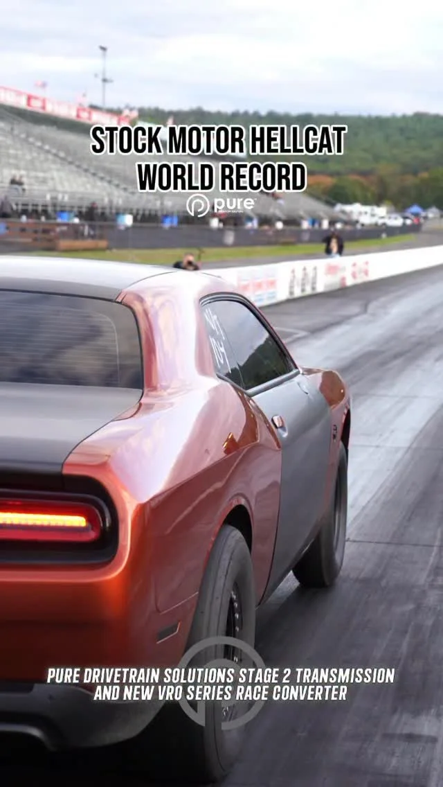 STOCK MOTOR HELLCAT WORLD RECORD ‼️🔥
Stage 2 Transmission with our new VRO Series Converter
Congratulations to all involved!!
🌐VISIT OUR WEBSITE🌐
www.PureDriveTrainSolutions.com
#puredrivetrainsolutions #PDS #madeintheusa🇺🇸 #transmission #dri