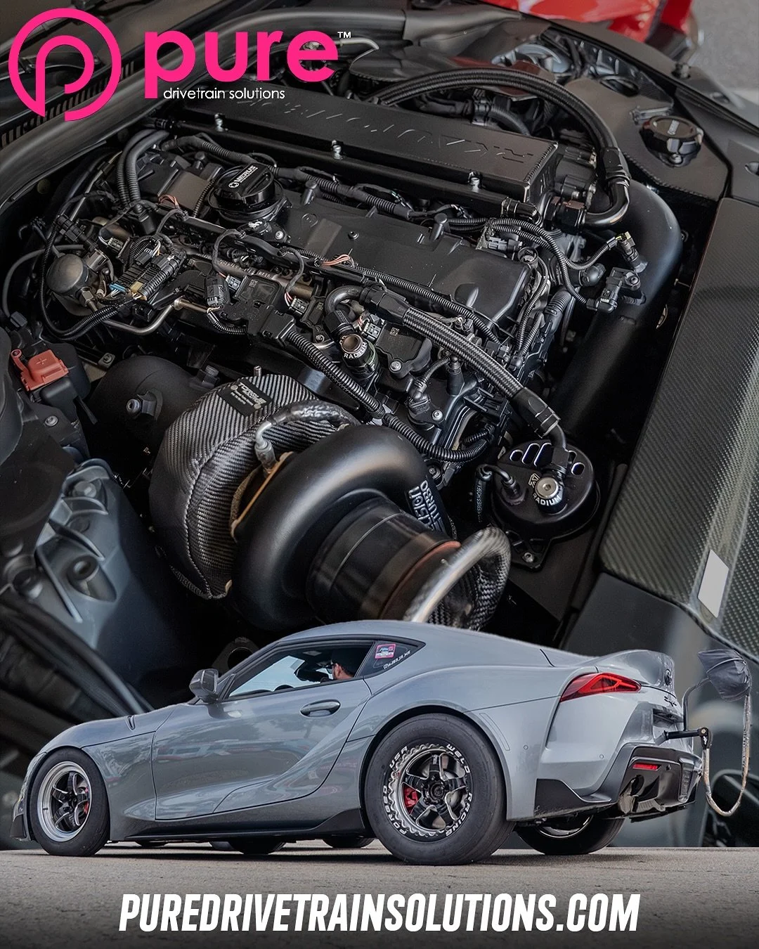 @jb3_is_me Super clean Mid 8 Second A90! He has been beating on our Stage 1 transmission for 3 years now. 
🌐VISIT OUR WEBSITE
www.PureDriveTrainSolutions.com
#puredrivetrainsolutions #PDS #madeintheusa🇺🇸 #transmission #supra #a #mkvsupra #mk #toy