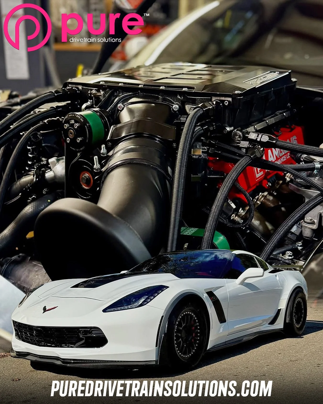One of the quickest and fastest Z06&rsquo;s out there! Built by @langlais_performance_logistics with @elitetunedschool behind the keys!  Our Stage 2 8L90 transmission allowing that smooth transfer of power! 

🌐VISIT OUR WEBSITE
www.PureDriveTrainSol