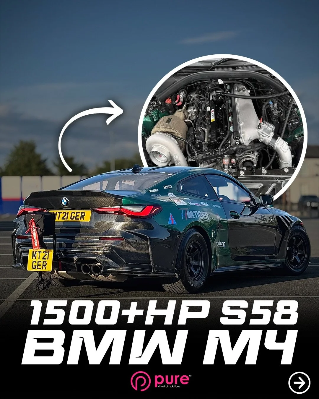 @mtigeruk Baddest M4 in Europe! Can&rsquo;t wait to 7s out of it 🔥🔥
Stage 3 Transmission and Billet Stator Race Converter. 
🌐VISIT OUR WEBSITE🌐
www.PureDriveTrainSolutions.com

#puredrivetrainsolutions #PDS #madeintheusa🇺🇸 #transmission #bmwm #