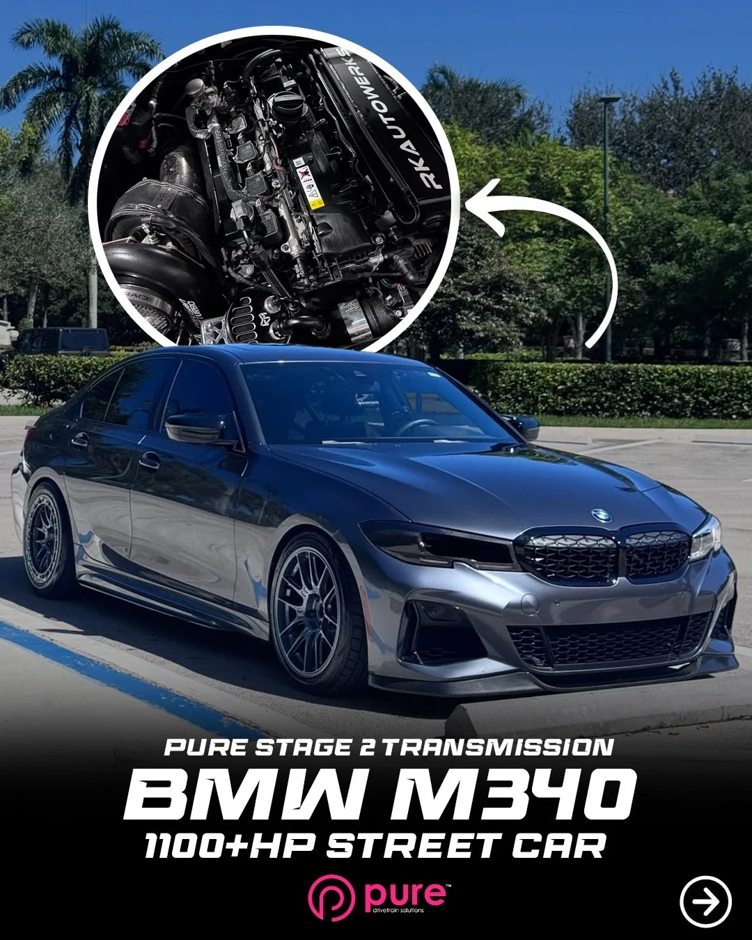 @mp0sr M340 Putting in the work! @cornonthecobbwrx with Our Stage 2 HPK Install. The build has our Billet Stator Race Converter as well as our upgraded transfer case. 
🌐VISIT OUR WEBSITE🌐
www.PureDriveTrainSolutions.com

#puredrivetrainsolutions #P