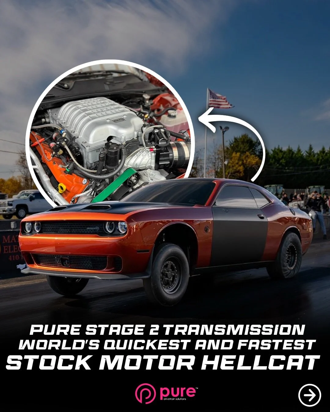 WORLD RECORD Stock Motor Hellcat 🔥@thereal_problem / @meesh_tuned 
Pure Stage 2 Transmission and VRO Series Converter!
Instagram DM 📲 @puredrivetrainsolutions
Website 💻 www.puredrivetrainsolutions.com
Email 📩 Sales@puredrivetrainsolutions.com
#pu